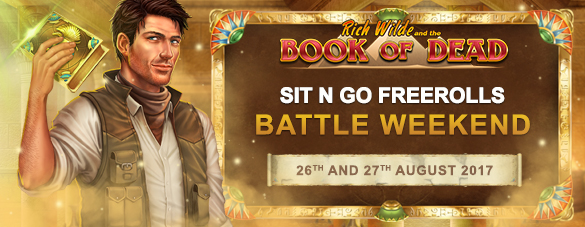 Book of Dead Sit and Go free roll battles